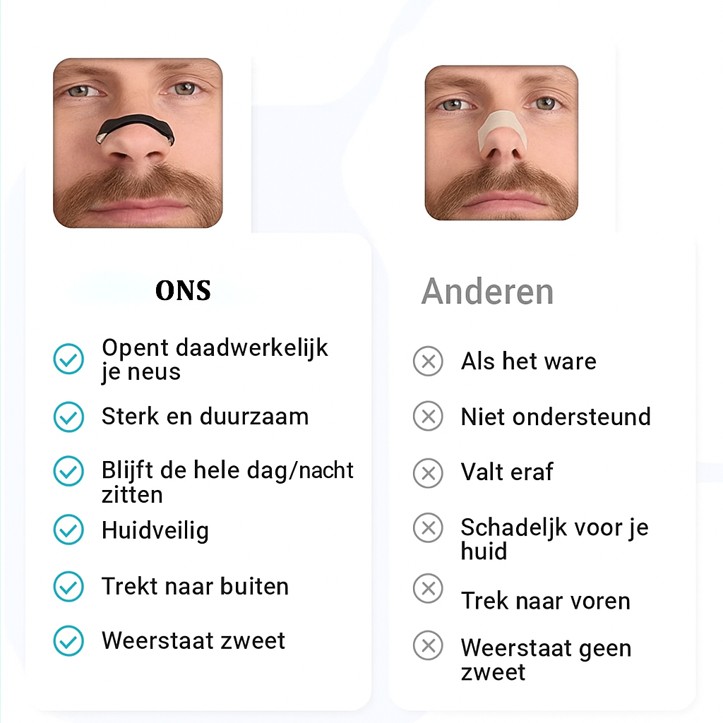 AirNose I Neusclip tegen Snurken en voor Meer Lucht bij Inspanning