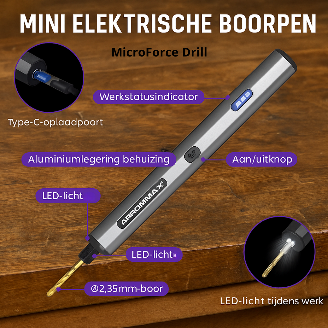 MicroForce Drill I Kleine Hand Boor Machine