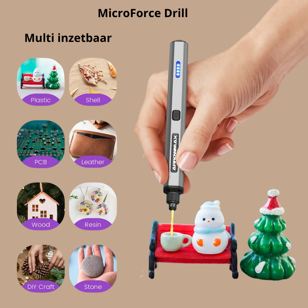 MicroForce Drill I Kleine Hand Boor Machine