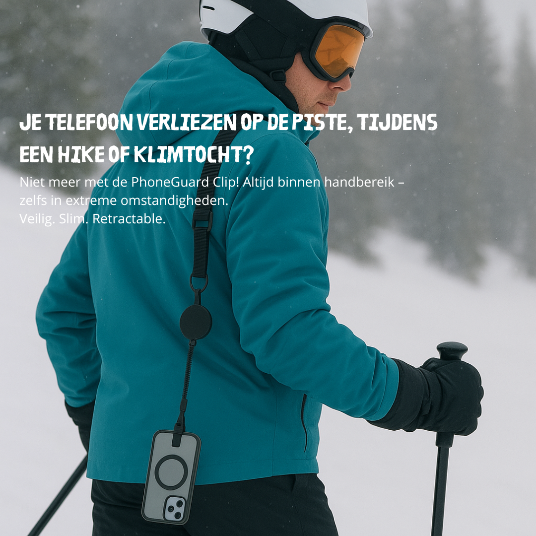 PhoneGuard Clip I Veiligheidskoord Voor Onderweg