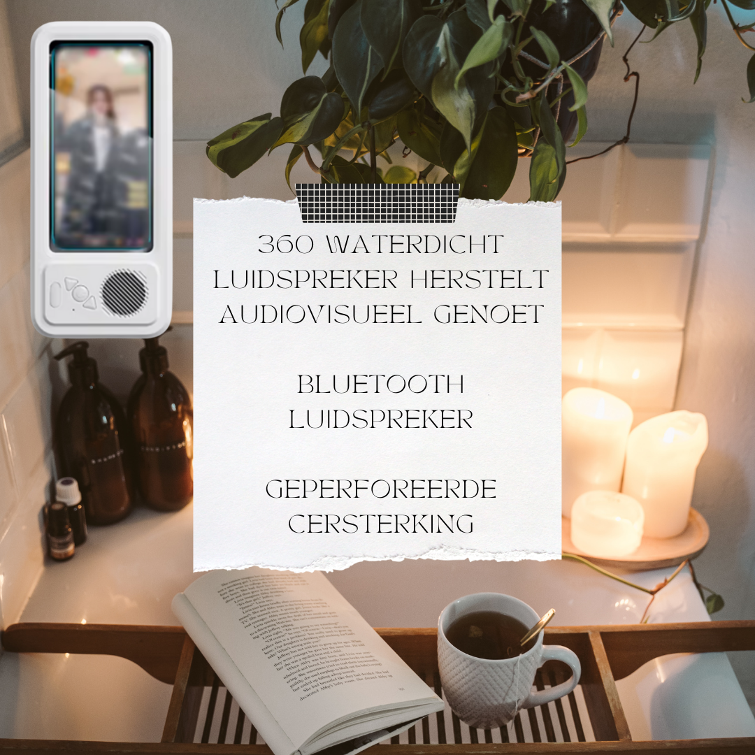 SoundShower I Telefoonhouder met Bluetooth Muziek in de Douche