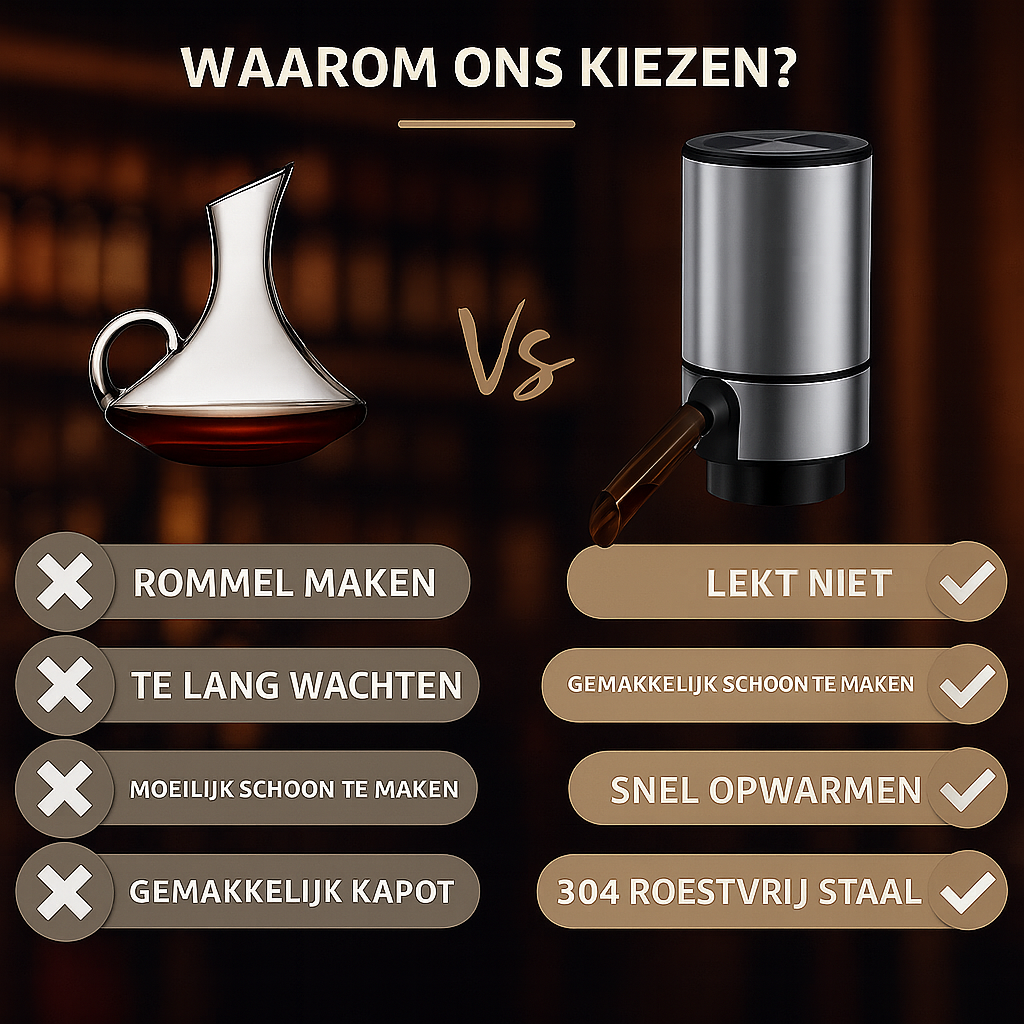 VinoTap I Wijn tappen direct uit de fles!