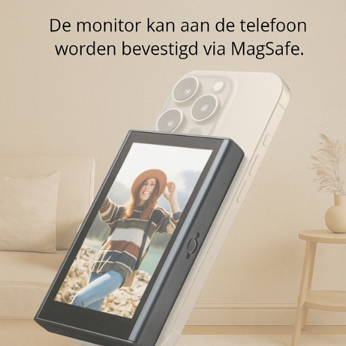 VlogVizie I Achtercamera Selfie Clip voor Vlogs & Livestreams