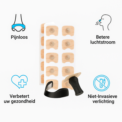 AirNose I Neusclip tegen Snurken en voor Meer Lucht bij Inspanning