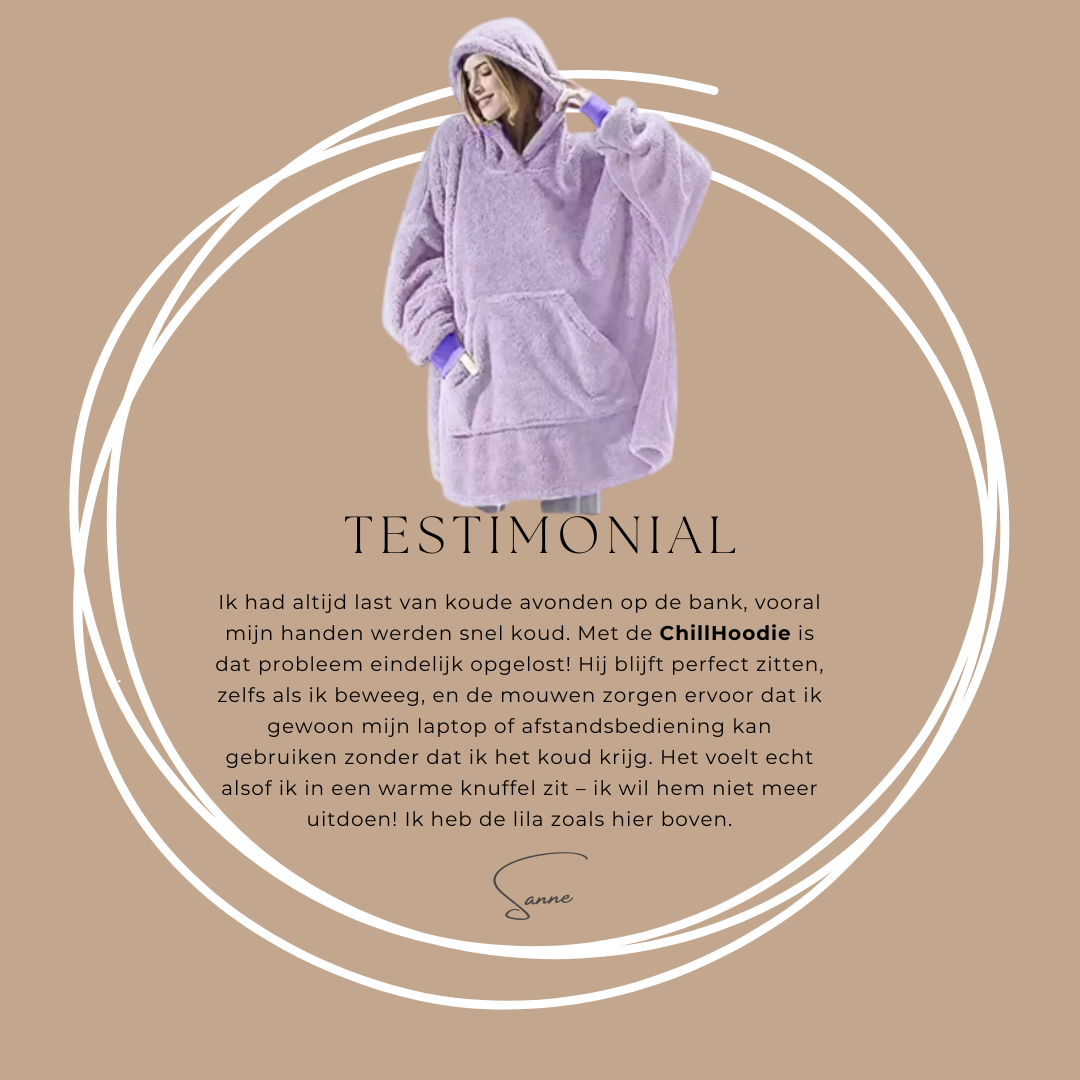ChillHoodie – Nooit meer Koud