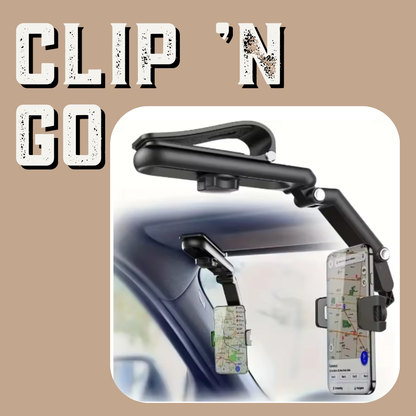 Clip ’n Go | 1080° Draaibare Universele HandsFree Clip