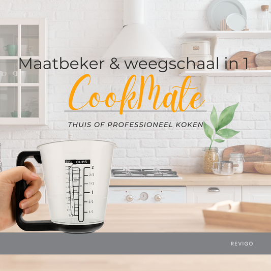 CookMate Digitale Meetbeker I Wegen & Meten Slim Gemaakt
