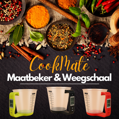 CookMate Digitale Meetbeker I Wegen & Meten Slim Gemaakt
