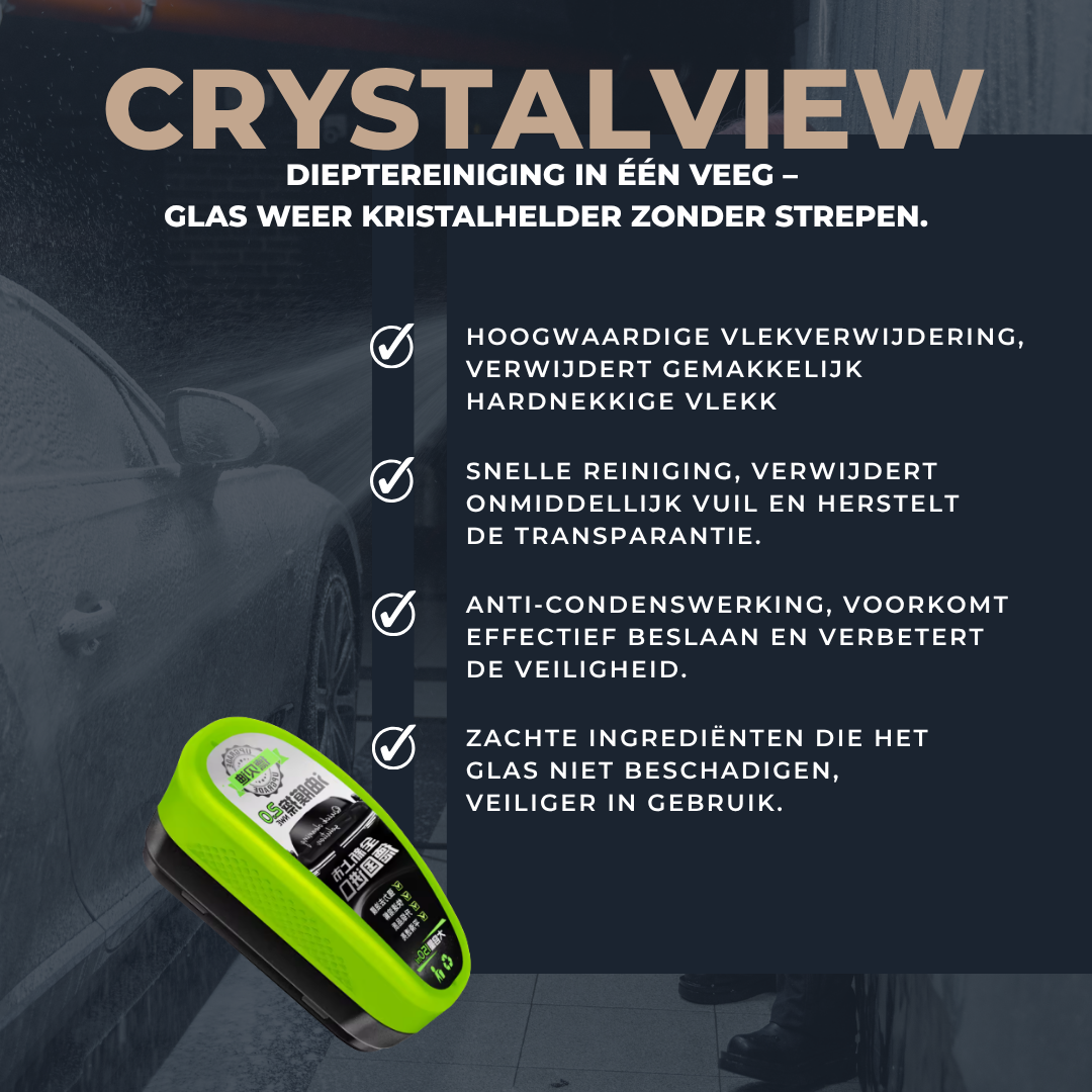 CrystalView I Weg met waas – zie het verschil.