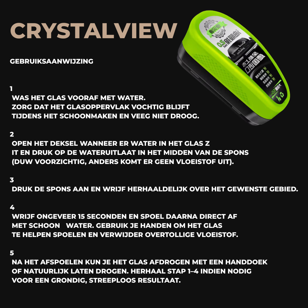 CrystalView I Weg met waas – zie het verschil.