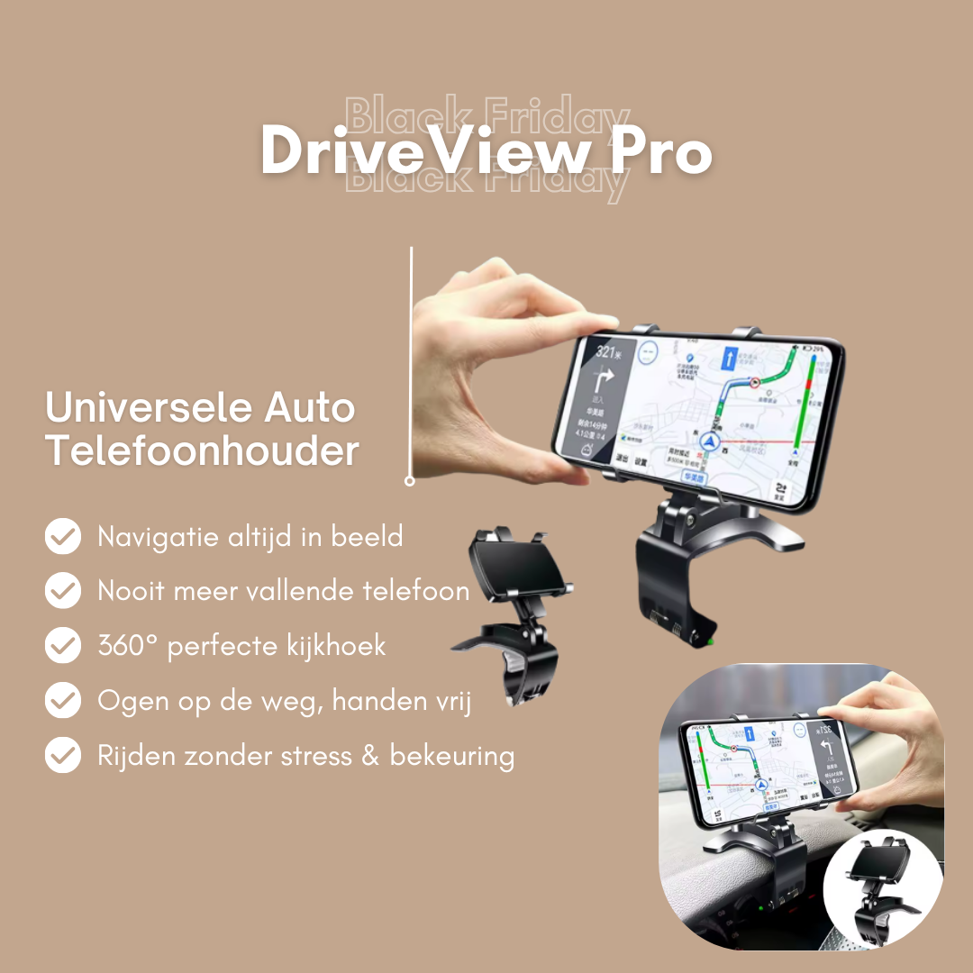 DriveView Pro | Universele Auto Telefoonhouder