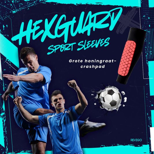 HexGuard Sport Sleeves I Scheenbescherming met Honingraatdesign