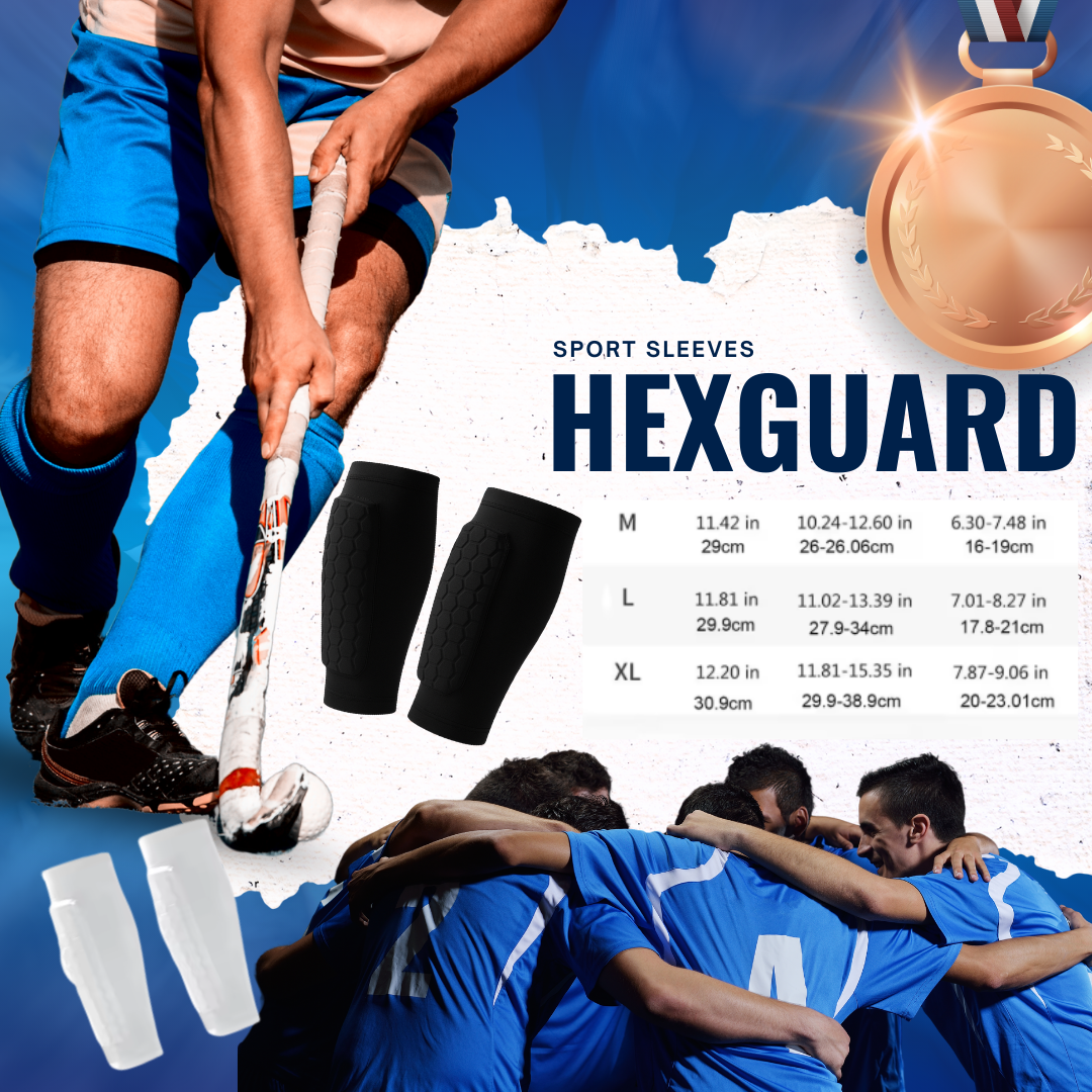 HexGuard Sport Sleeves I Scheenbescherming met Honingraatdesign