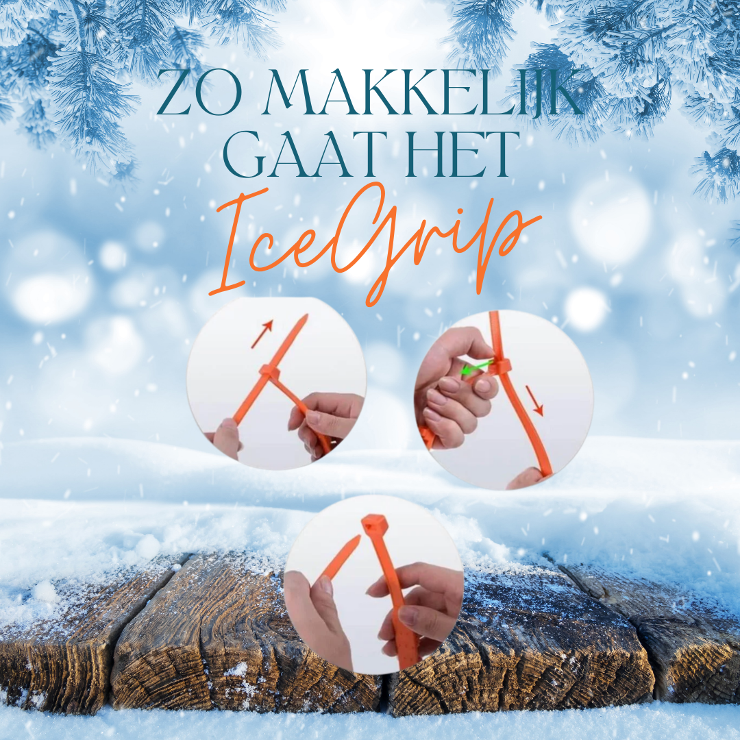 IceGrip I 20 Stuks Anti Slip Sneeuw Strips I Auto Winter