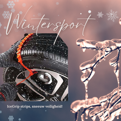 IceGrip I 20 Stuks Anti Slip Sneeuw Strips I Auto Winter