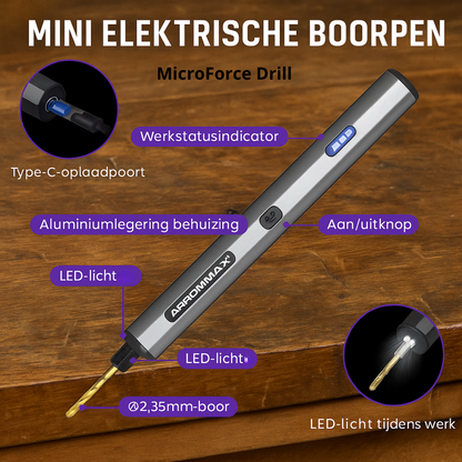MicroForce Drill I Kleine Hand Boor Machine