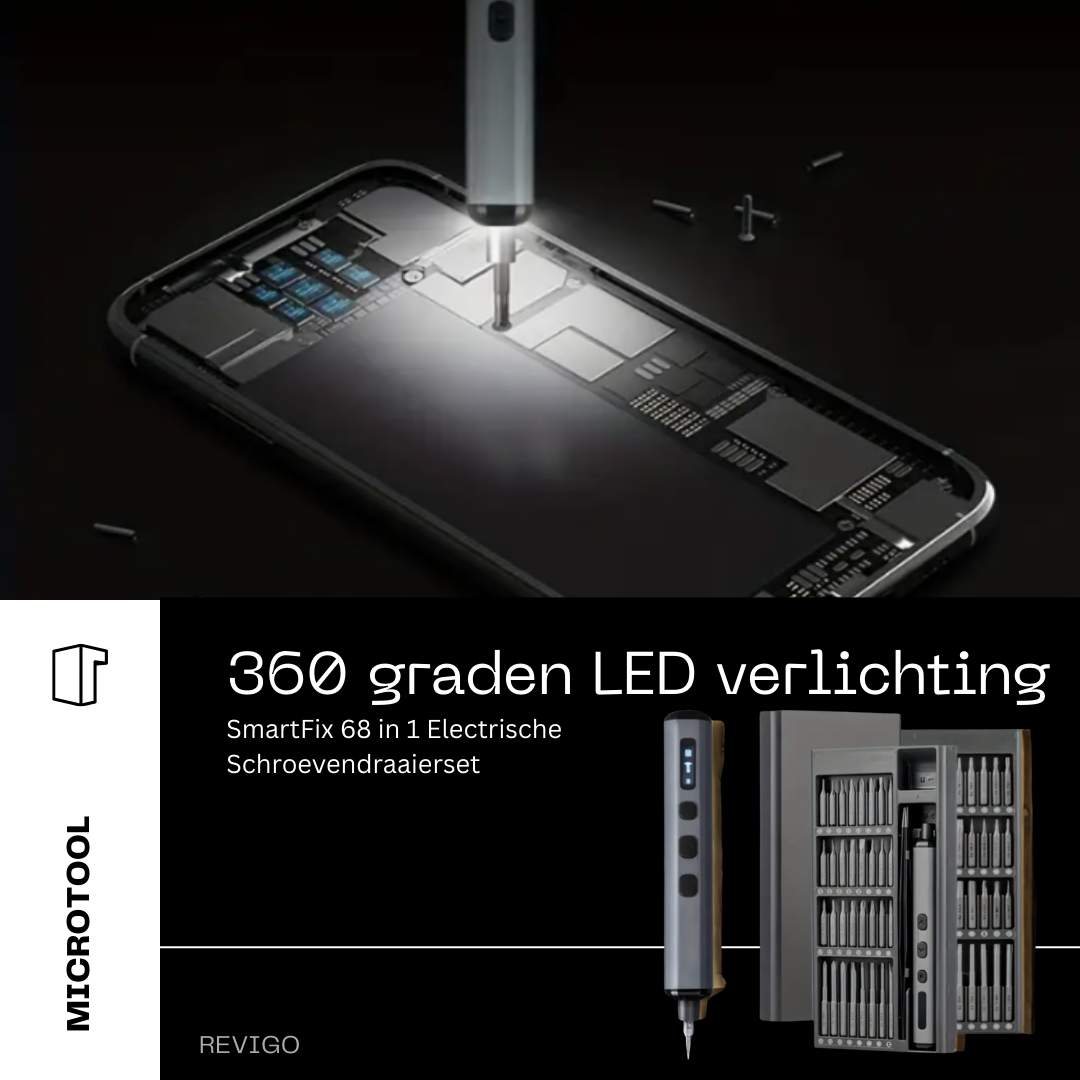 MicroTool I SmartFix 68 in 1 Electrische Schroevendraaierset