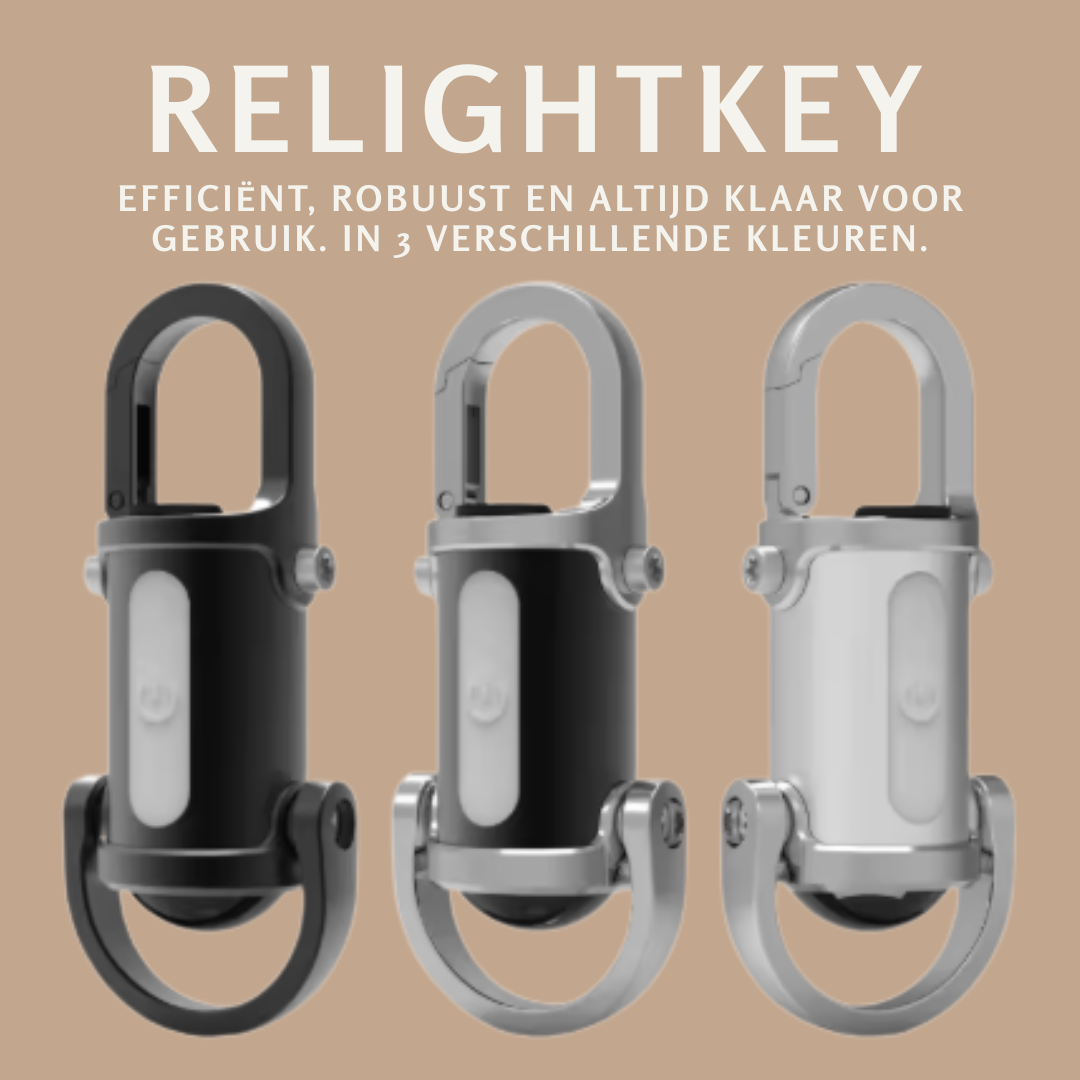 ReLightKey | Inspectielamp Sleutelhanger – Altijd licht bij de hand
