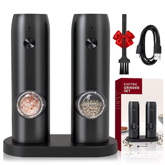 KruidenKracht I USB Oplaadbare Peper & Zout Molen