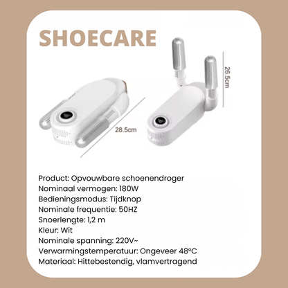 ShoeCare UV | Droogt & Ontgeurt Snel en Hygiënisch