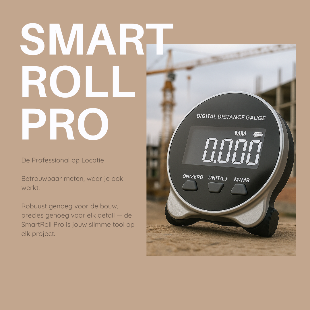 SmartRoll Pro – Elektrische Digitale Liniaal met HD LCD Scherm