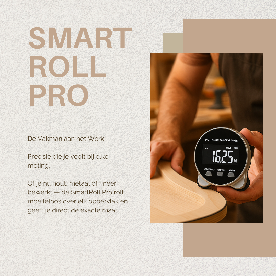SmartRoll Pro – Elektrische Digitale Liniaal met HD LCD Scherm