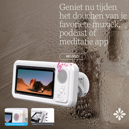 SoundShower I Telefoonhouder met Bluetooth Muziek in de Douche