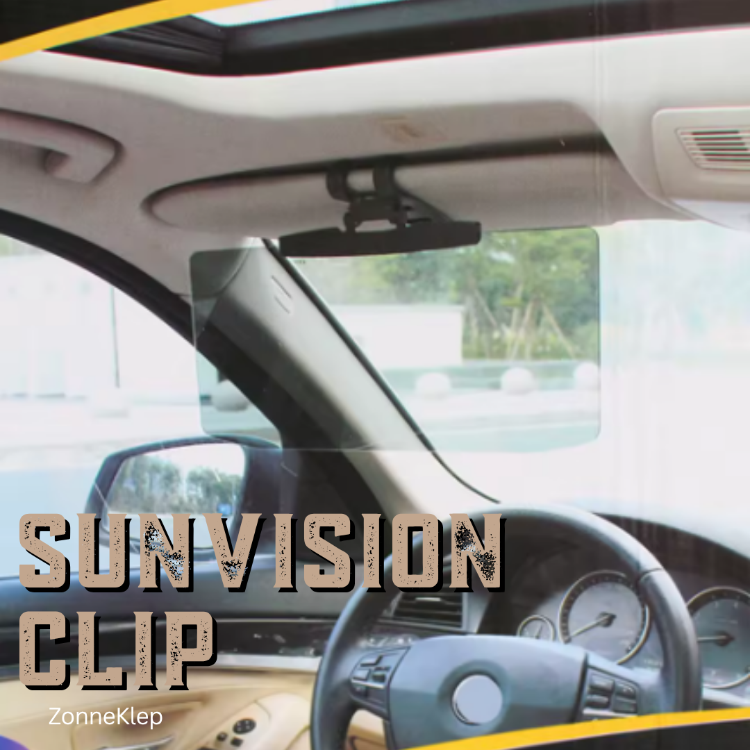 SunVision Clip | Anti-Schittering & UV Bescherming voor in de Auto