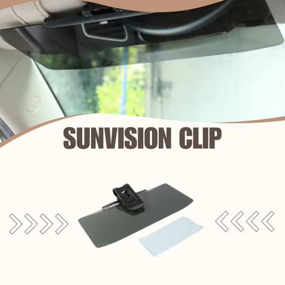 SunVision Clip | Anti-Schittering & UV Bescherming voor in de Auto
