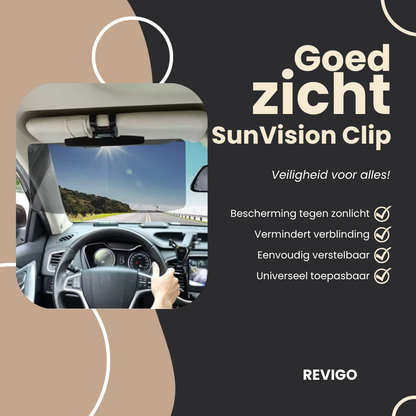 SunVision Clip | Anti-Schittering & UV Bescherming voor in de Auto