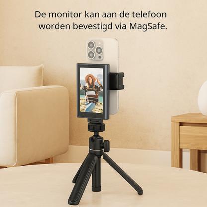 VlogVizie I Achtercamera Selfie Clip voor Vlogs & Livestreams