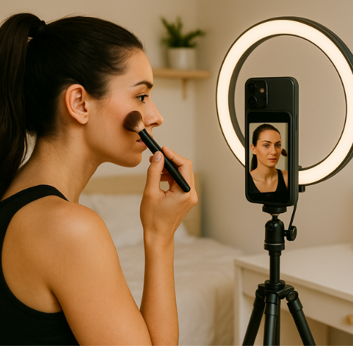 VlogVizie I Achtercamera Selfie Clip voor Vlogs & Livestreams