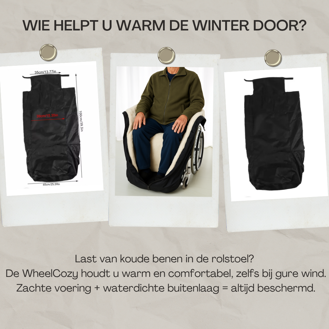 WheelCozy – Nooit meer koud tijdens uw rolstoel rondje!