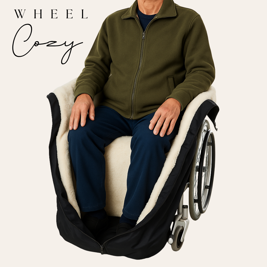 WheelCozy – Nooit meer koud tijdens uw rolstoel rondje!