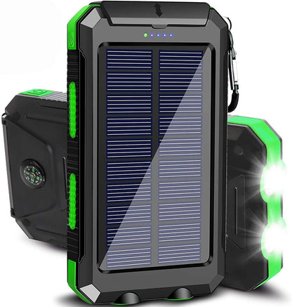 Voltura I Zonne-energie powerbank - Incl. zaklamp - Kompas