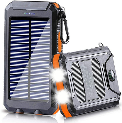 Voltura I Zonne-energie powerbank - Incl. zaklamp - Kompas