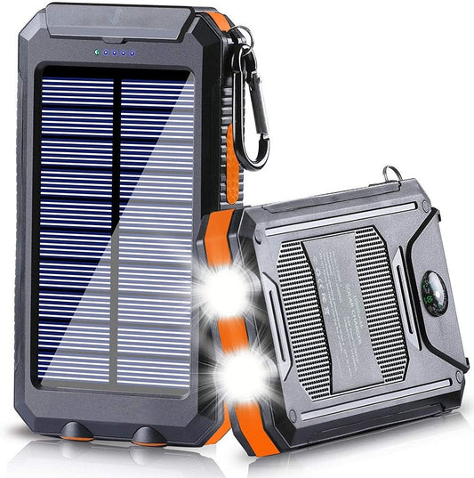Voltura I Zonne-energie powerbank - Incl. zaklamp - Kompas